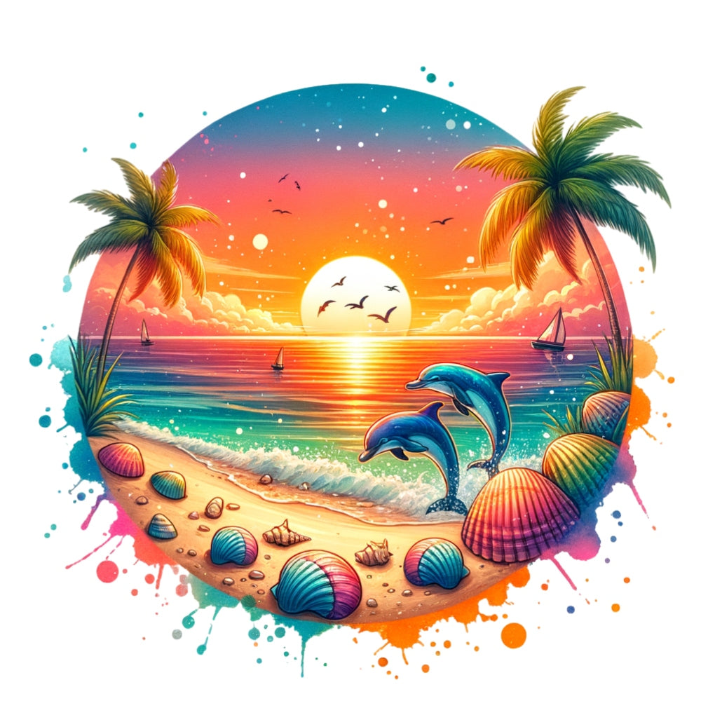 Summer at the Beach Fabric Panel 13