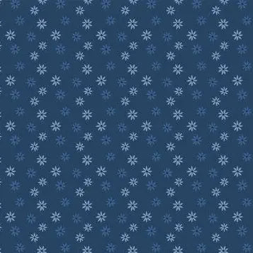 Summertime Daydream - Daisies All Over - Navy 44" / 45" Fabric Per Yard The Fabric Company