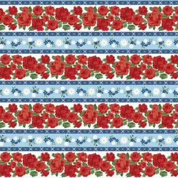 Summertime Daydream - Repeating Stripe 44" / 45" Fabric Per Yard The Fabric Company