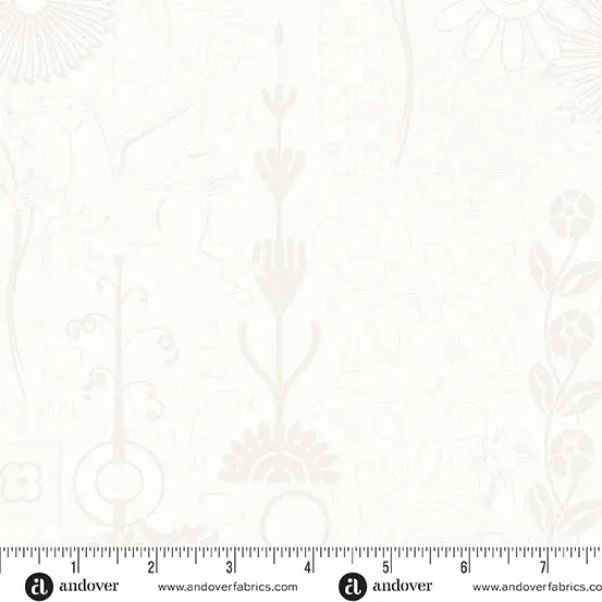 Sun Print Whisper Cream Cameo 44"/45" Fabric Per Yard Andover Fabrics