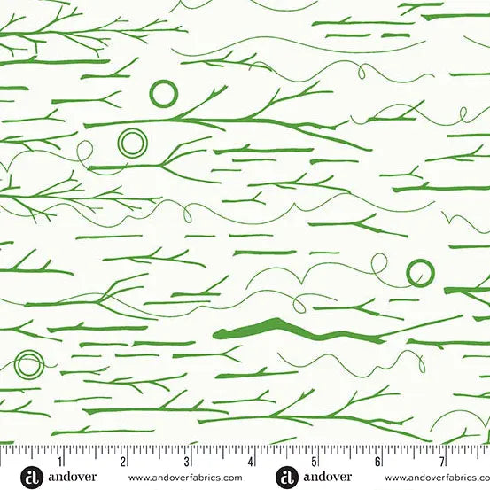 Sun Print Whisper Grass Sticks and Twine 44"/45" Fabric Per Yard Andover Fabrics