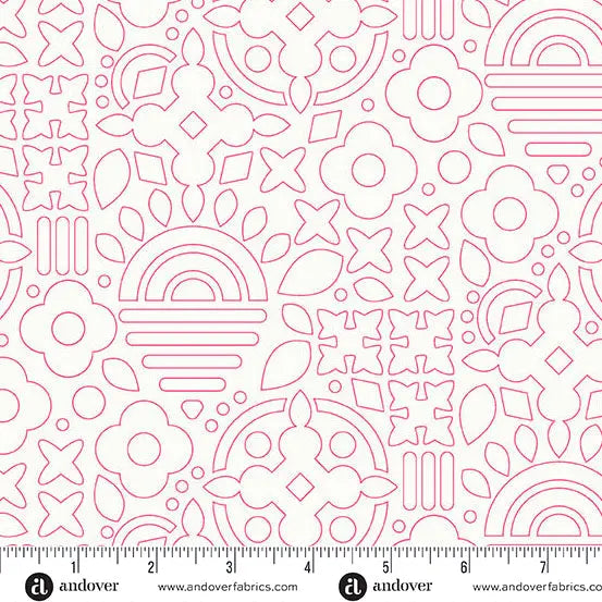 Sun Print Whisper Taffy Stencil 44"/45" Fabric Per Yard Andover Fabrics