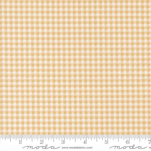 Sunbonnet Almond Mini Gingham Cotton 44"/45" Fabric Per Yard