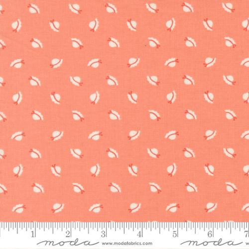 Sunbonnet Coral Bonnets Cotton 44"/45" Fabric Per Yard