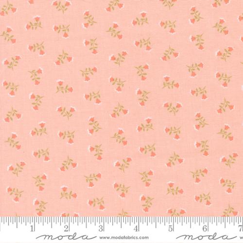 Sunbonnet Pink Tossed Petals Cotton 44"/45" Fabric Per Yard