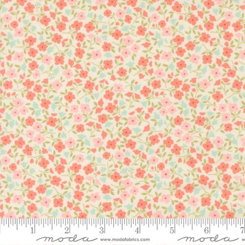 Sunbonnet Porcelain Wild Blooms Cotton 44"/45" Fabric Per Yard