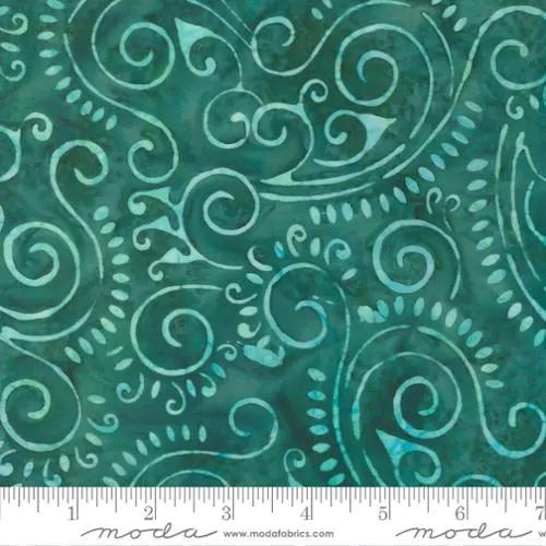 Sunburst Batiks Lagoon 4370-32 Cotton 44"/45" Fabric Per Yard Moda Fabrics & Supplies
