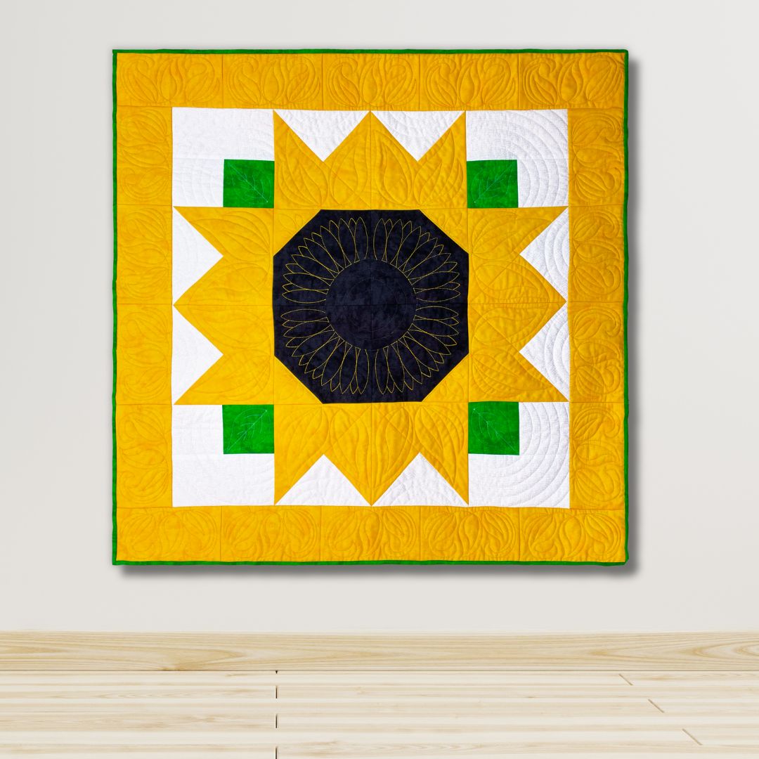 Sunflower Quilt Bundle In-the-Hoop Quilt Embroidery Design Set Pickle Pie Designs