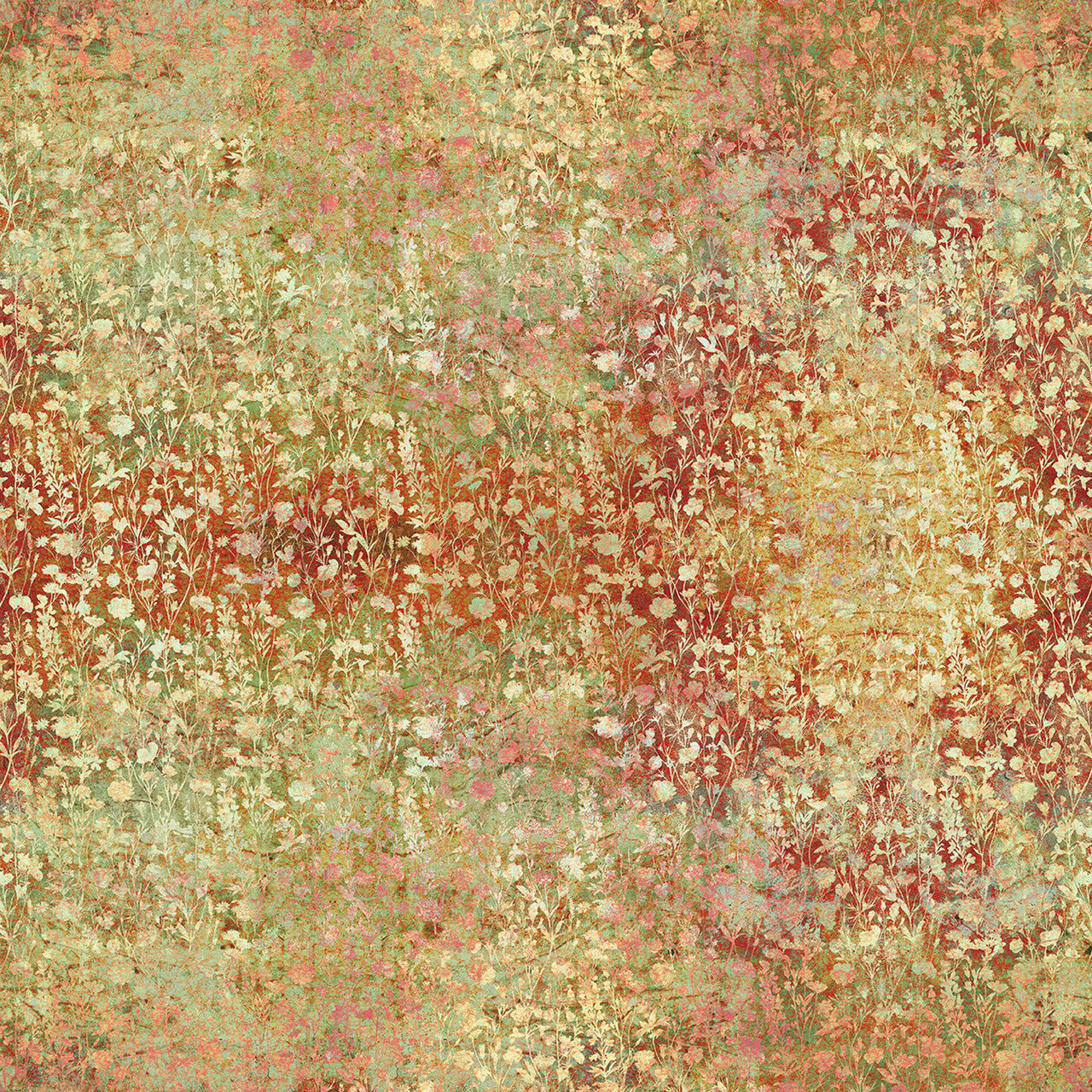 Wildflowers Spice Evanescence Cotton 43/44 Fabric Per Yard