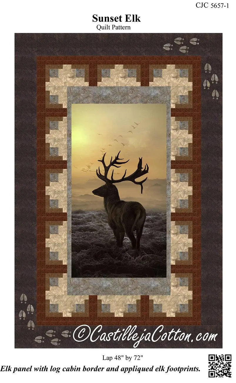 Sunset Elk - Linda's Electric Quilters