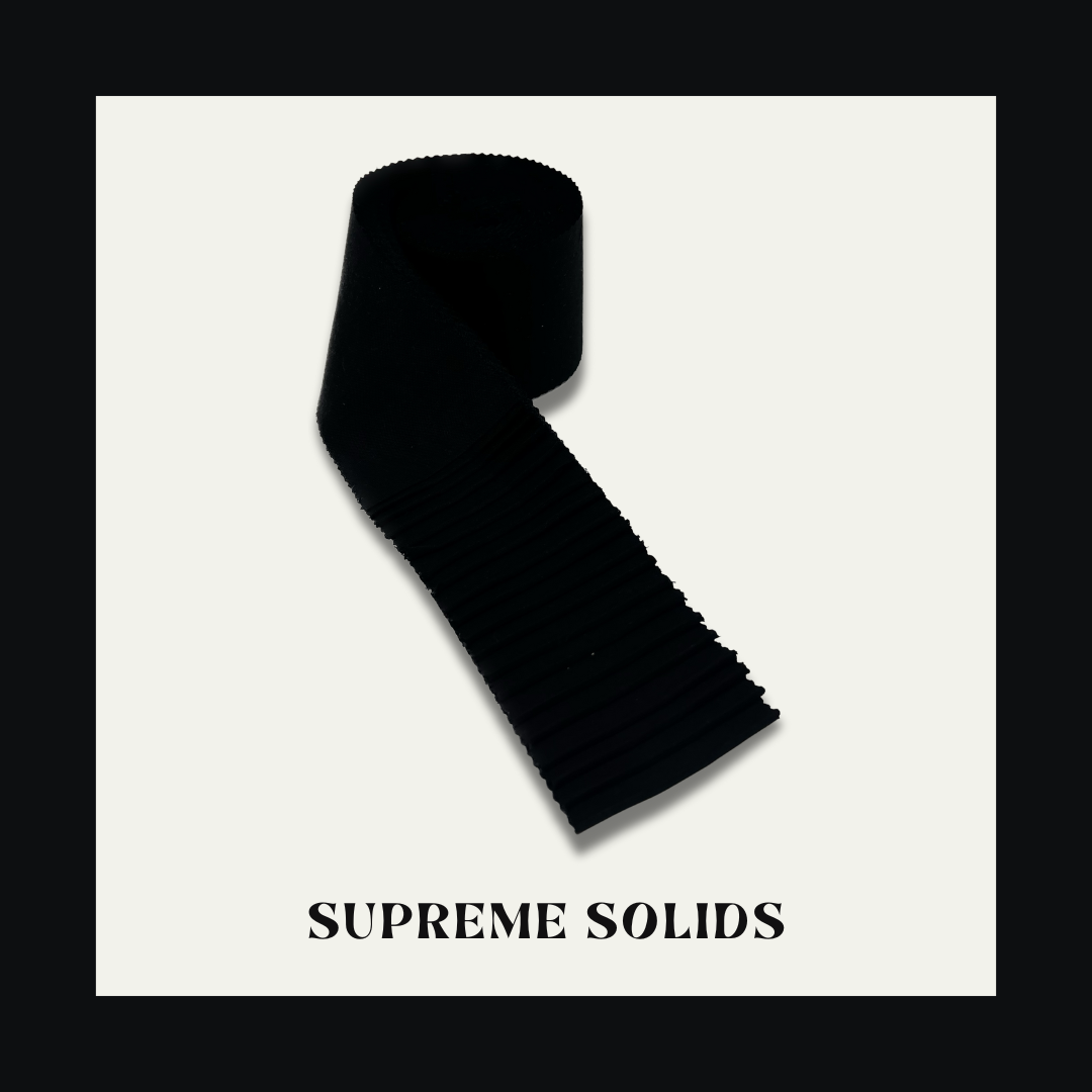 Black Supreme Solids - 2.5" Roll - Black (20 cuts)
