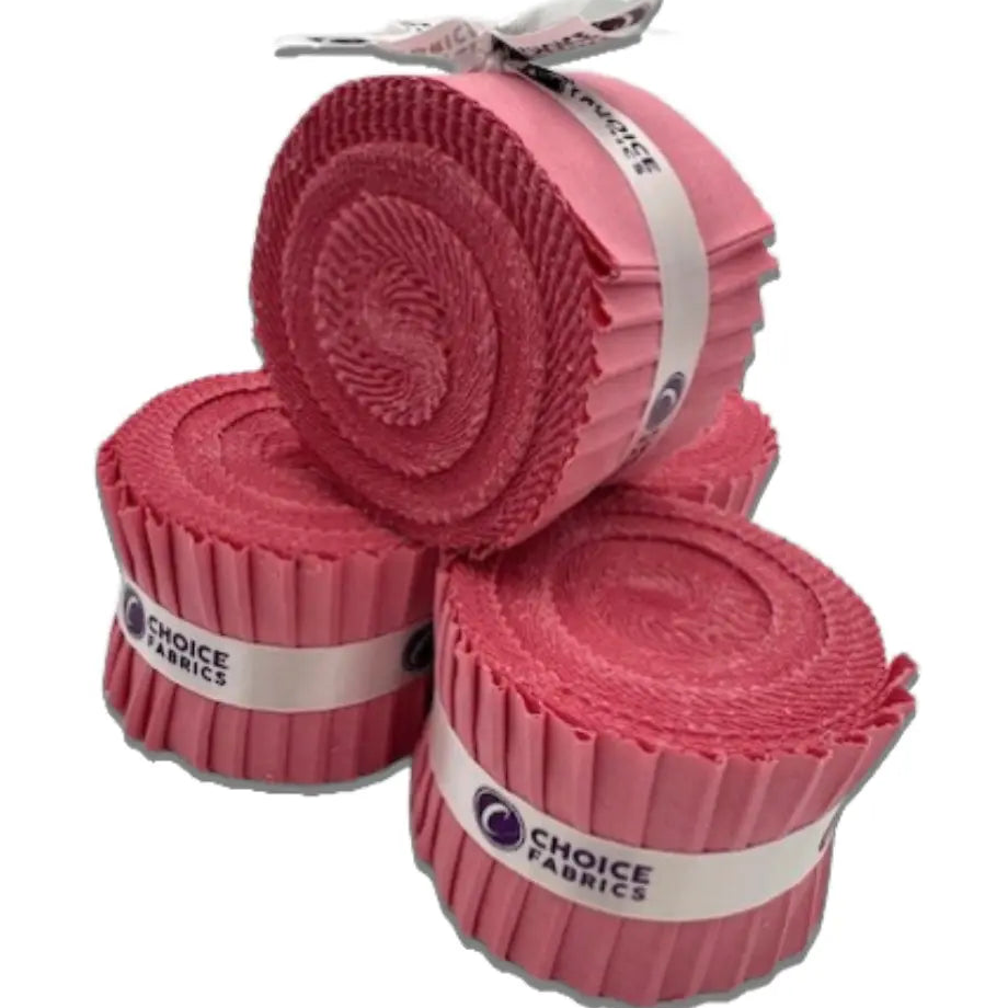 Pink Supreme Solids - 2.5" Roll - Flamingo Pink (20 cuts)
