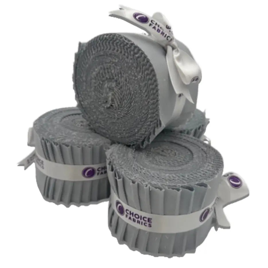 Grey Supreme Solids - 2.5" Roll - Light Ash Grey (20 cuts)
