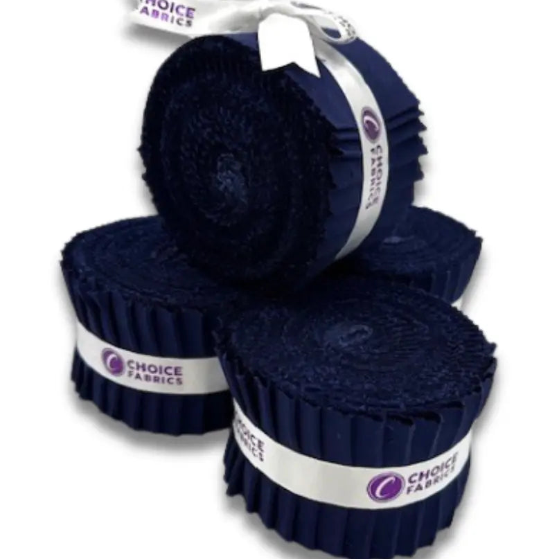 Blue Supreme Solids - 2.5" Roll - Navy (20 cuts)