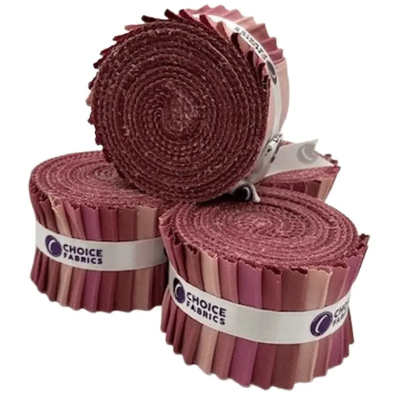 Pink Supreme Solids - 2.5" Roll - Rustic Rose (20 cuts)