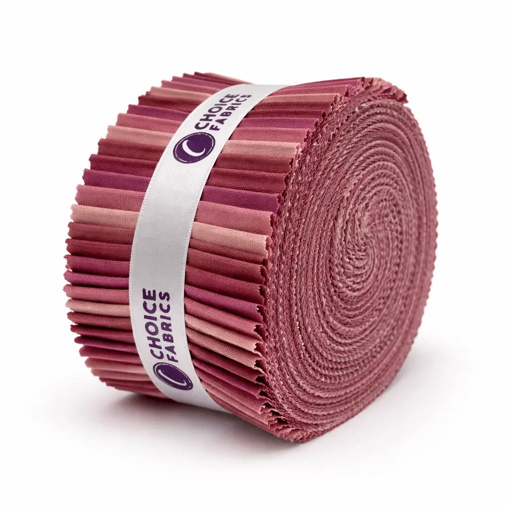 Supreme Solids - 2.5" Roll - Rustic Rose (40 Strips) The Fabric Company