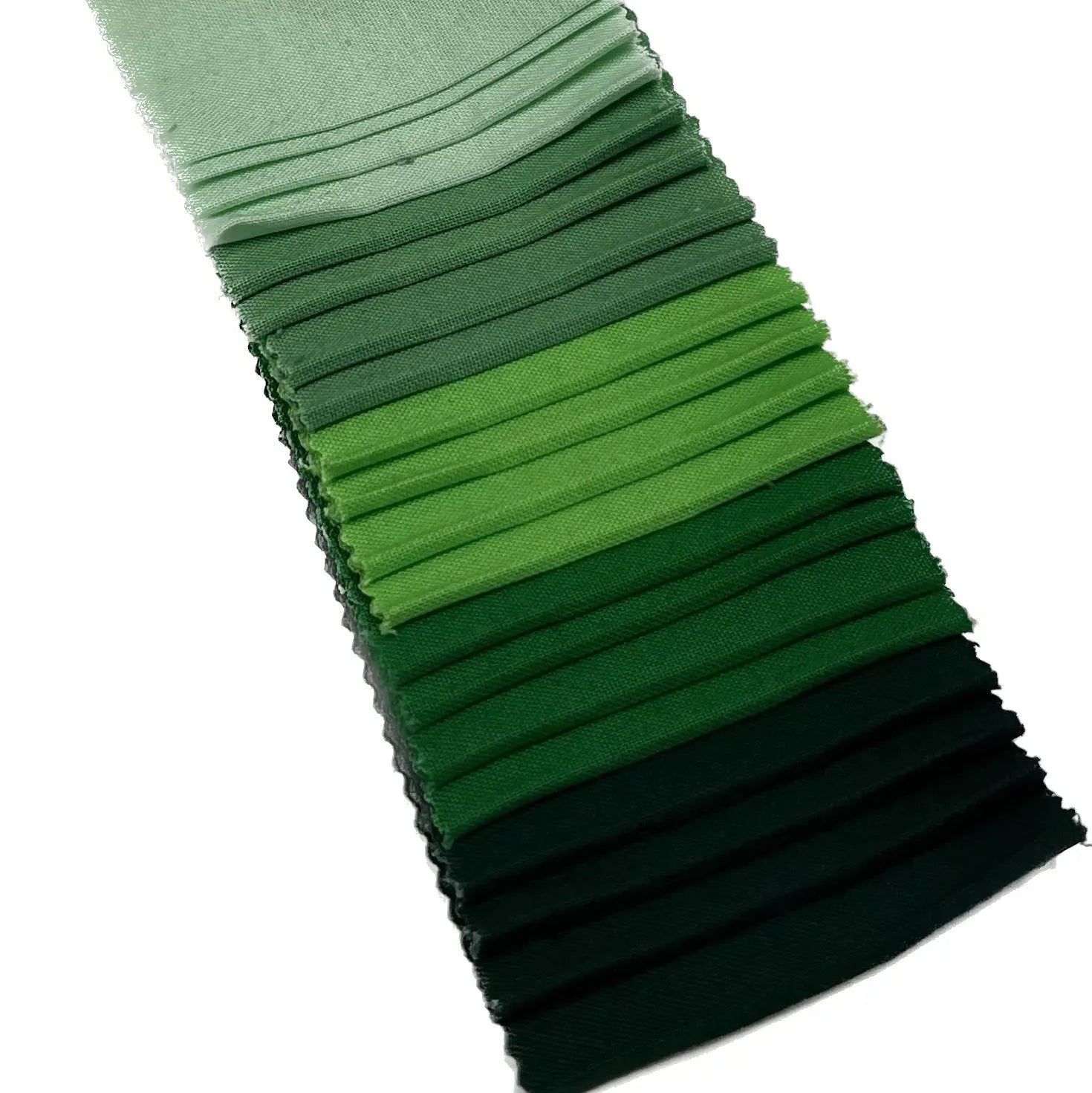 Green Supreme Solids - 2.5" Roll - Shades of Green (20 cuts)