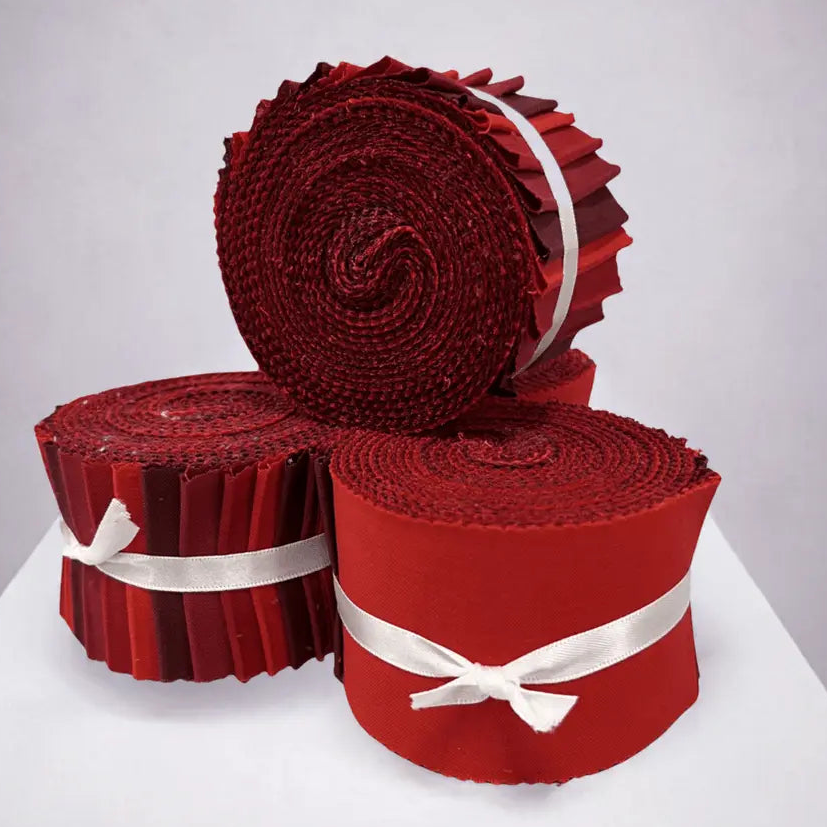 Red Supreme Solids - 2.5" Roll - Shades of Red (20 cuts)