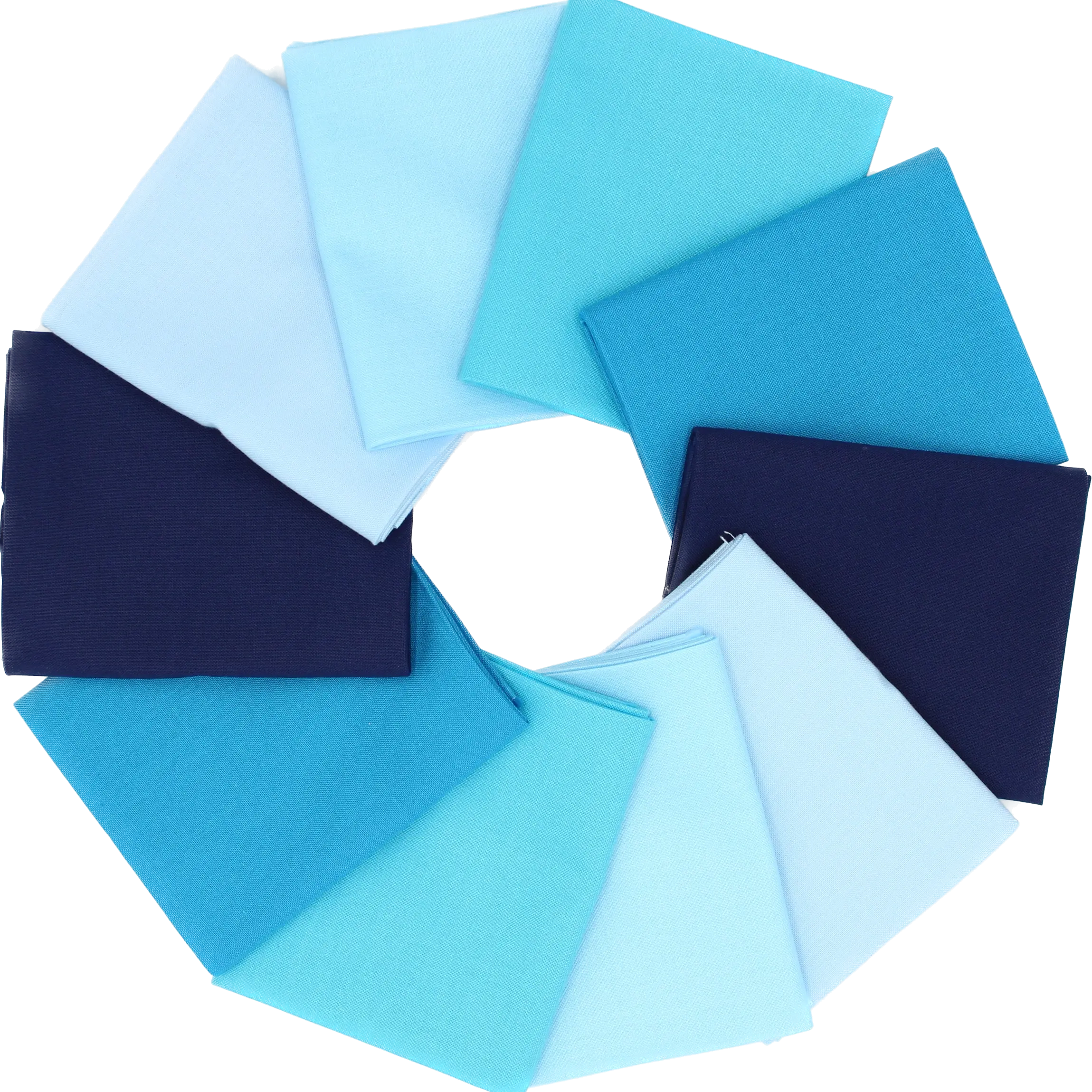 Blue Supreme Solids - Fat Quarter Bundle - 10 pack (Shades of Blue)