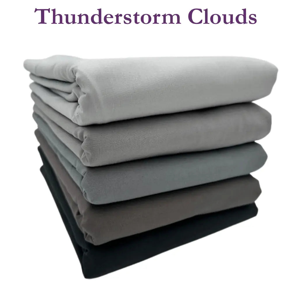 Supreme Solids - One Yard Bundle - 5 pack (Thunderstorm Clouds)