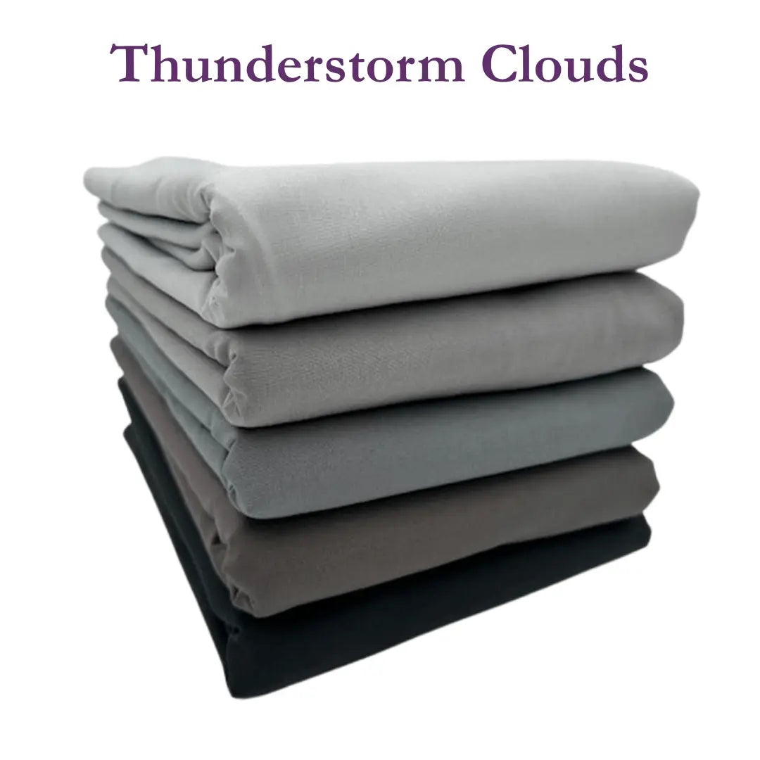 Supreme Solids - One Yard Bundle - 5 pack (Thunderstorm Clouds) The Fabric Company
