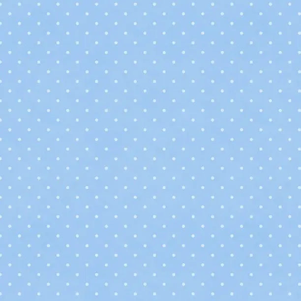 Sweet Cherry - Dot Blue Cotton 44"/45" Fabric Per Yard Wilmington Fabrics
