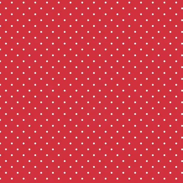 Sweet Cherry - Dot Red Cotton 44"/45" Fabric Per Yard Wilmington Fabrics