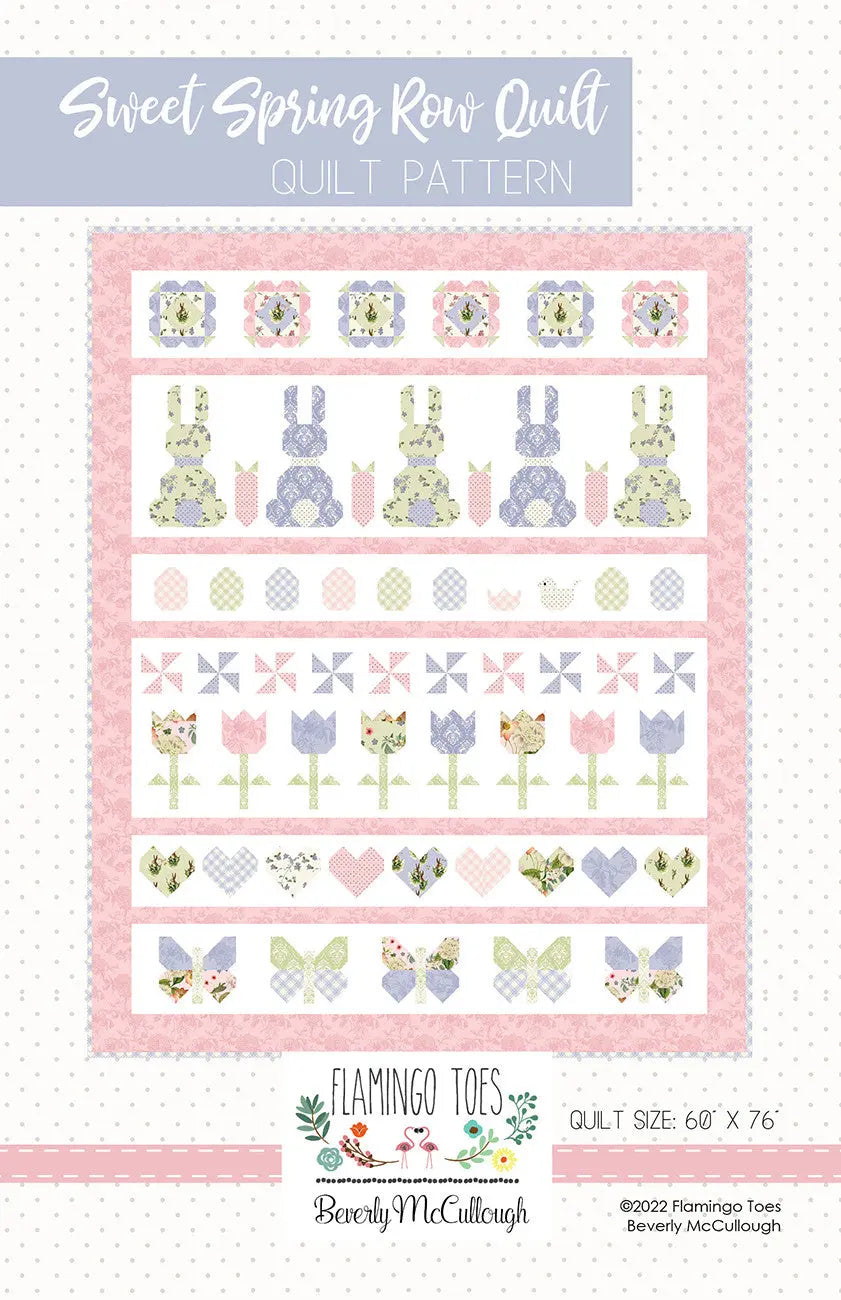 Sweet Spring Row Quilt - Linda's Electric Quilters