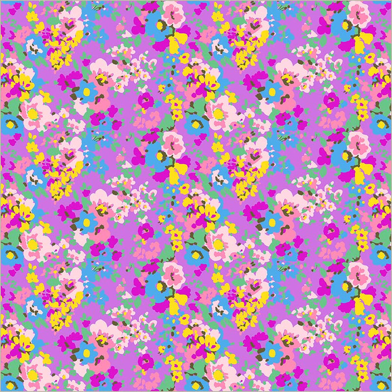 Sweet Talk Leann Violet Cotton 44”/45” Fabric Per Yard