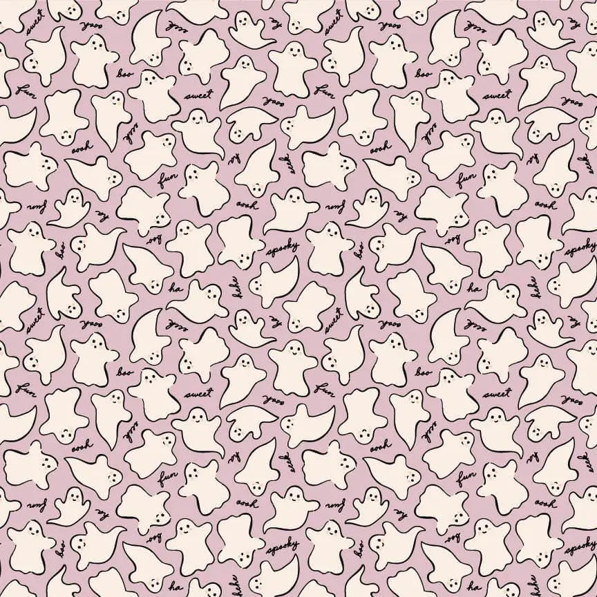 Sweet Tooth - Eeks & Boos - Purple 44" / 45" Fabric Per Yard The Fabric Company