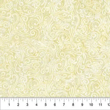 Swirls II Beige Cotton Wideback Fabric per yard Northcott