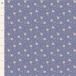 Tilda Sanctuary Daisydream quilting cotton fabric in Pitch Blue