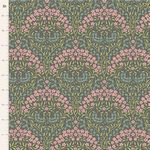Tilda Sanctuary Larissa quilting cotton fabric in Greygreen