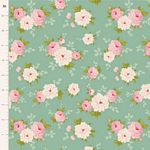 Tilda Sunday Brunch Pernille quilting cotton in Teal