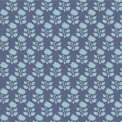 Tilda Sanctuary Mira quilting cotton fabric in Blue