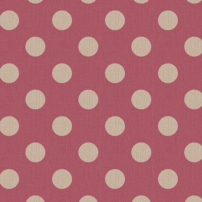 Tilda Chambray Dots yarn-dyed quilting cotton fabric in Burgundy