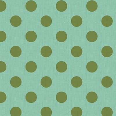 Tilda Chambray Dots yarn-dyed quilting cotton fabric in Teal Green