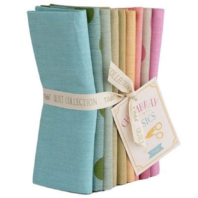 Seasonal Chambray FQB 9pc 20x22in Spring Pastels
