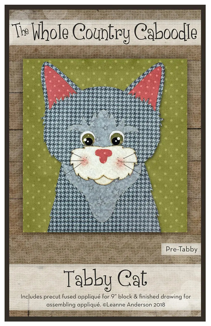 Tabby Cat Precut Fused Applique Pack - Linda's Electric Quilters