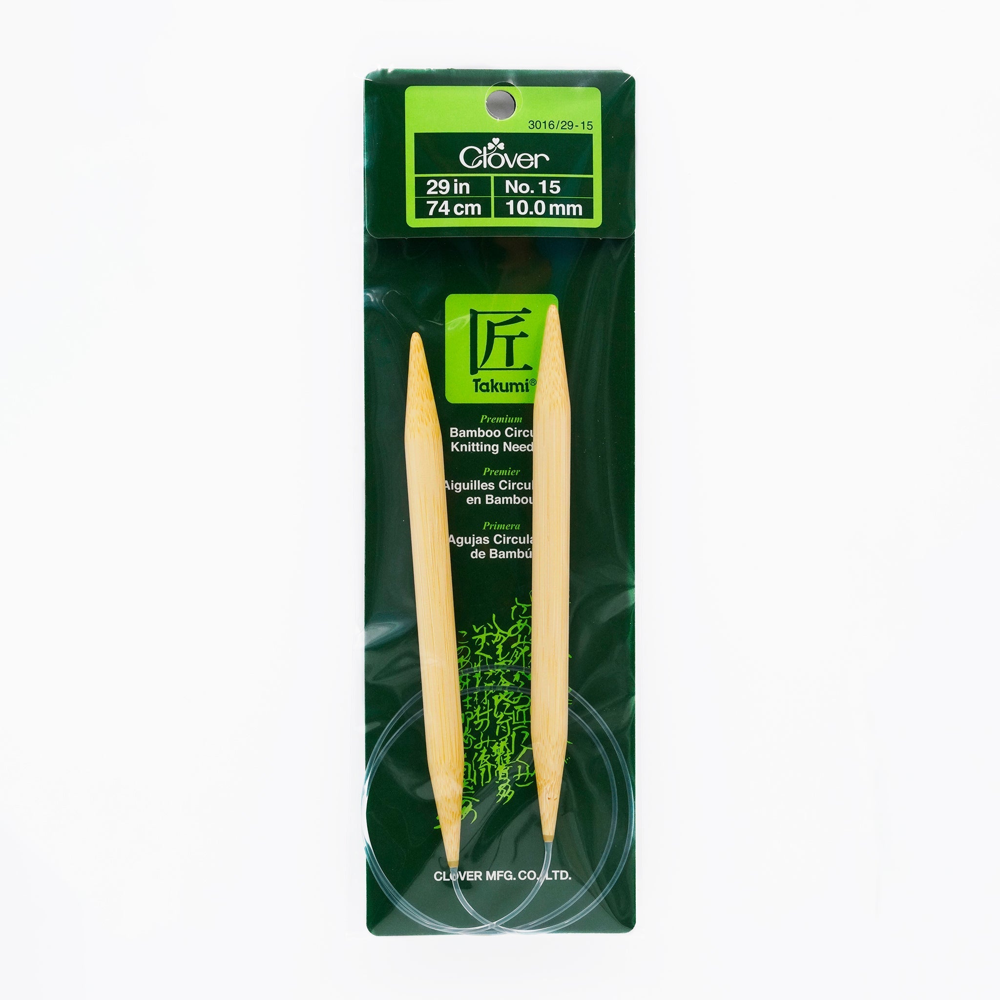 Takumi Bamboo Knitting Needles Circular 29" No. 15 (10.00mm)
