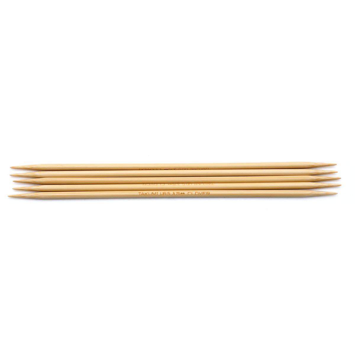 Takumi Bamboo Knitting Needles Double Pointed (7") No. 5