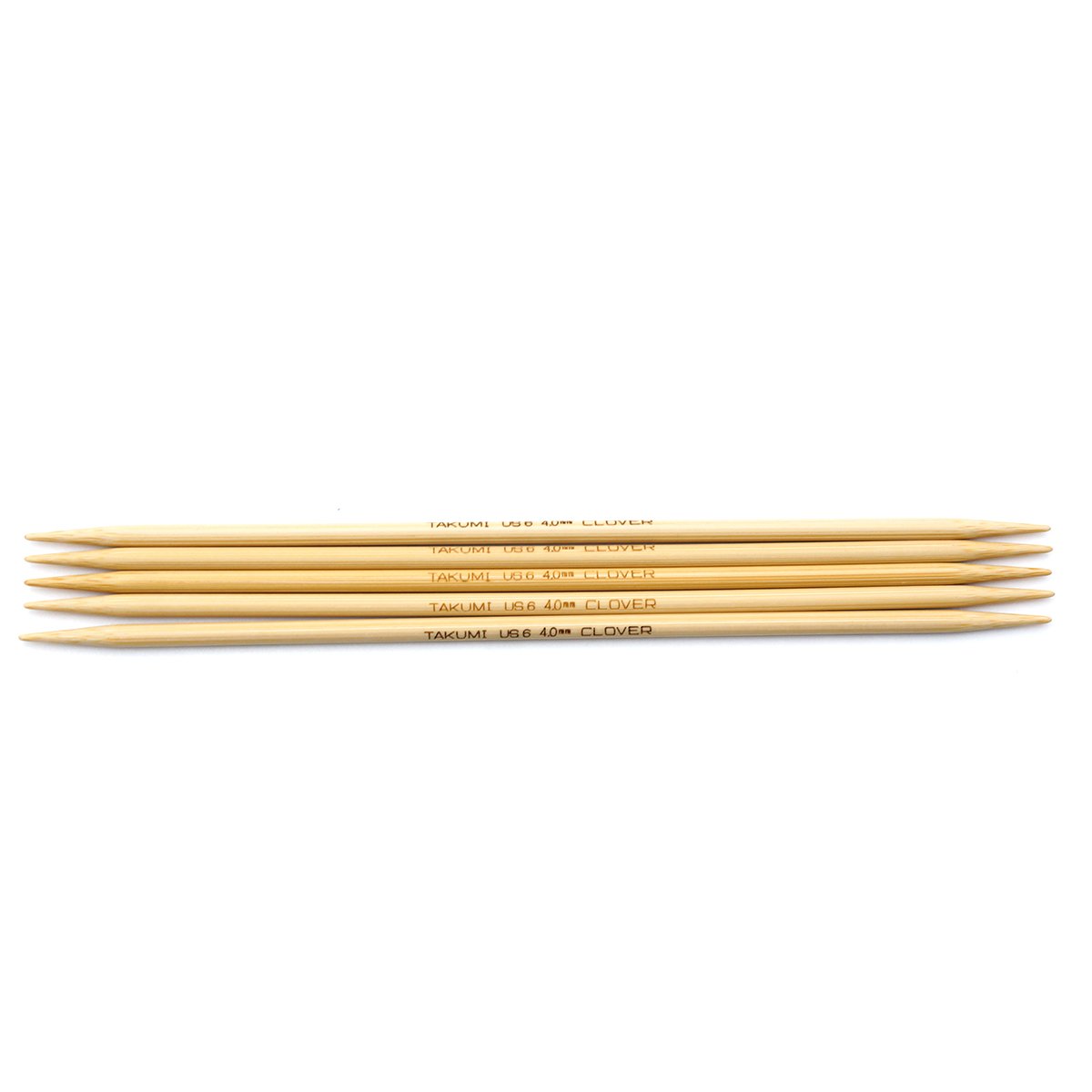 Takumi Bamboo Knitting Needles Double Pointed (7") No. 6