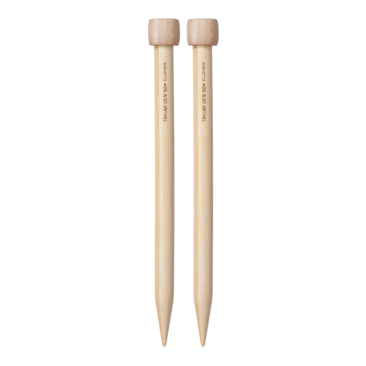 Takumi Bamboo Knitting Needles Single Pointed (10") No. 19