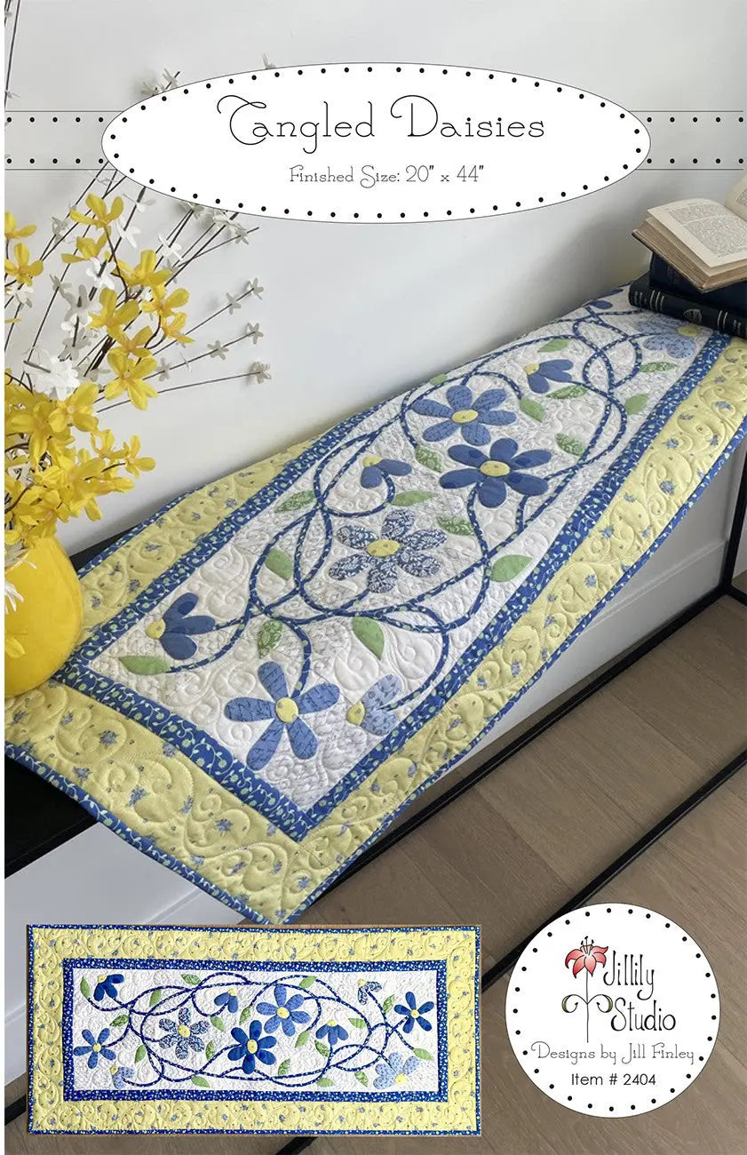 Tangled Daisies Table Runner Pattern - Linda's Electric Quilters