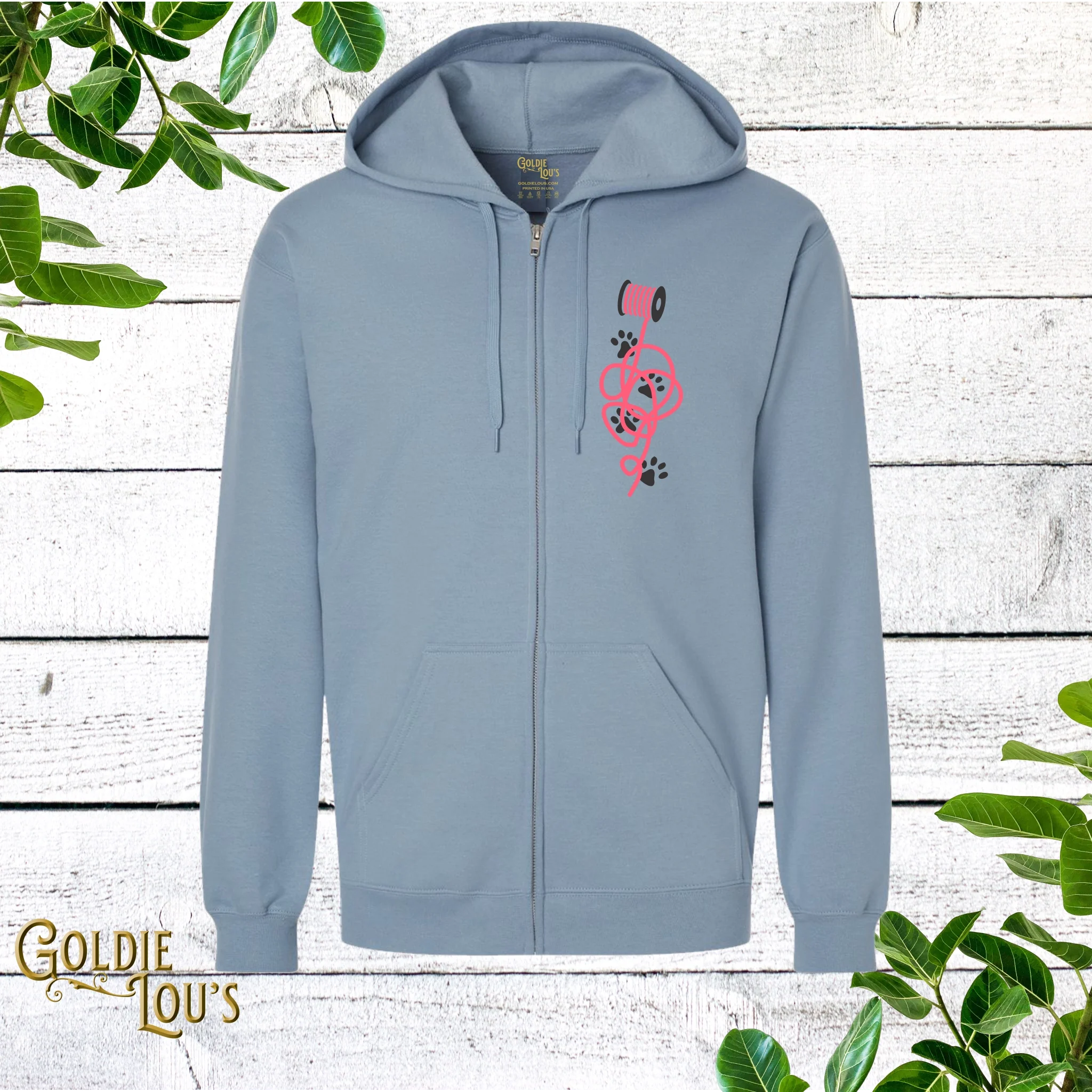 Tangled Kitty Full Zip Hoodie