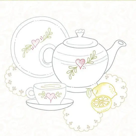 Tea for Two - 24" Panel The Fabric Company