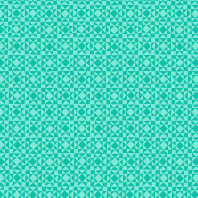 Teal Twinkle Colorblock Party 43/44" Cotton Fabric Per Yard