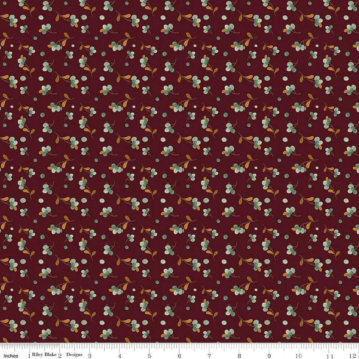 The Awe of Autumn Bittersweet Mahogany 43"/44" Fabric Per Yard Riley Blake Designs