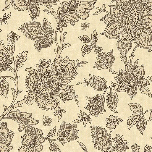 The Drawing Room - Decantor - Beige 44" / 45" Fabric Per Yard The Fabric Company