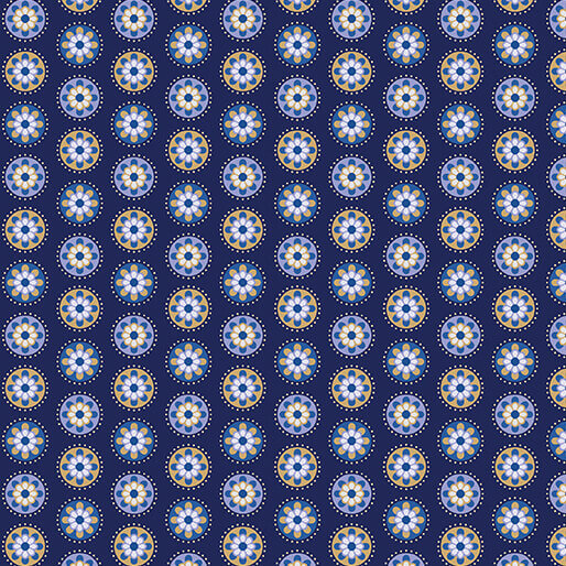The Drawing Room - Good Books - Navy 44" / 45" Fabric Per Yard